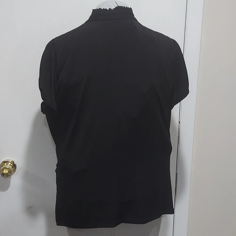 Black Ruffle Blouse - Picture 4 of 7